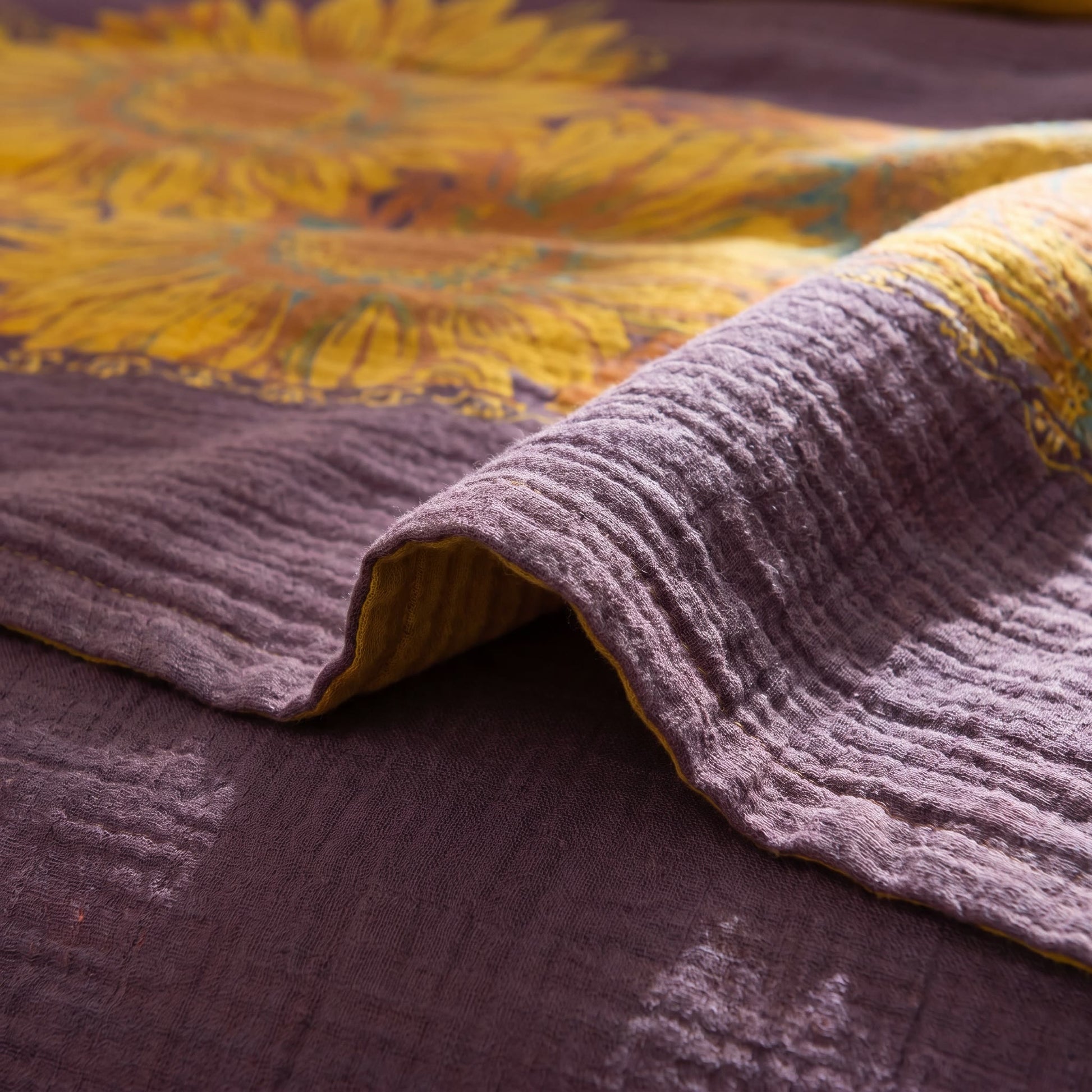 Vintage Sunflower Cotton Gauze Bedding Set - image 18