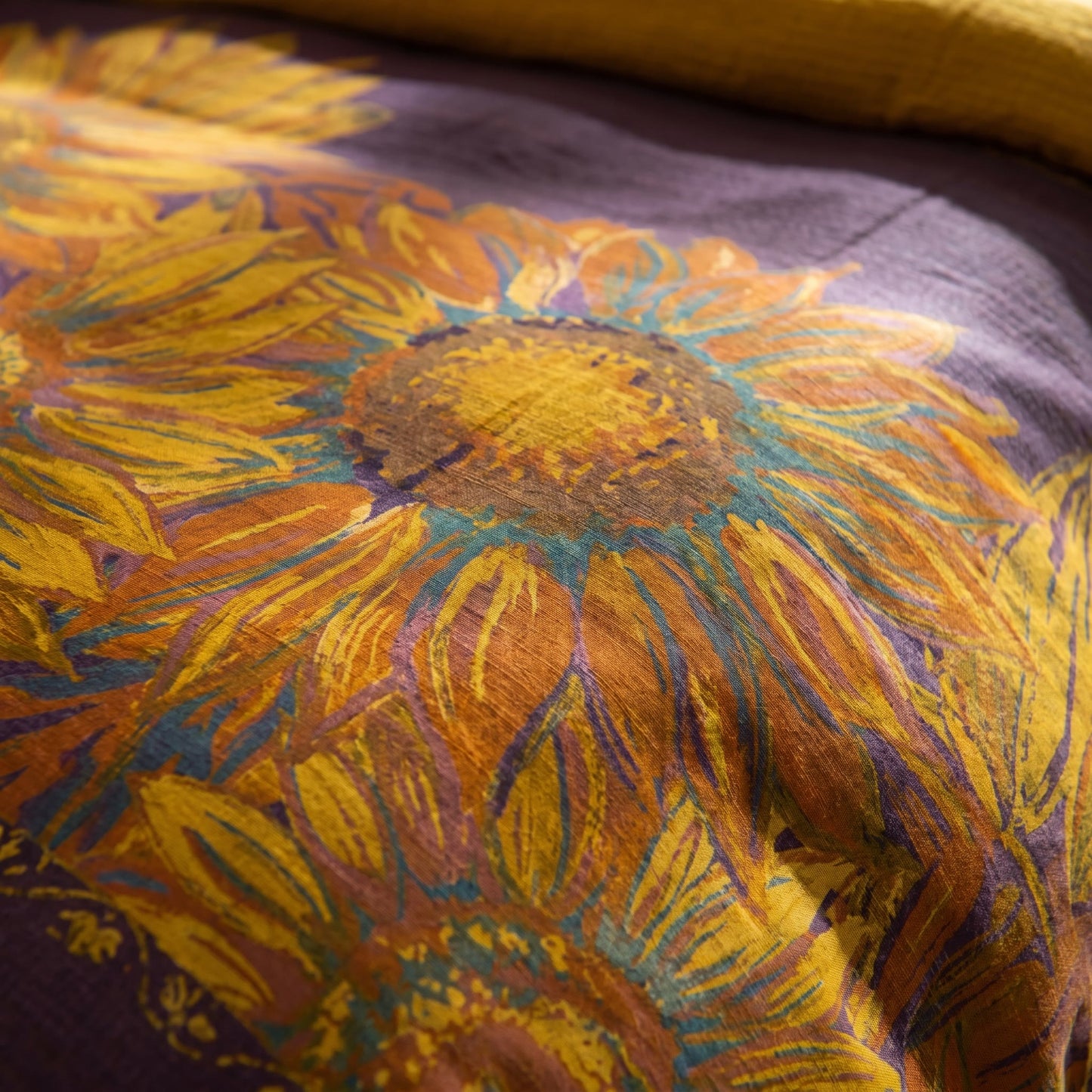 Vintage Sunflower Cotton Gauze Bedding Set - image 15