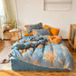 Vintage Floral Cotton Gauze Bedding Set - image 2
