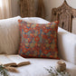 Vintage Floral Cotton Gauze Pillow - Red - Pillow - image 3