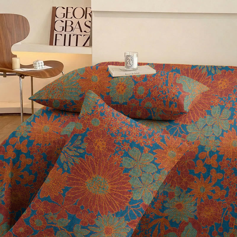 Retro Floral Cotton Gauze Bedding Set - image 6