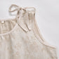 Beige Retro Flower Cotton Nightdress - image 3