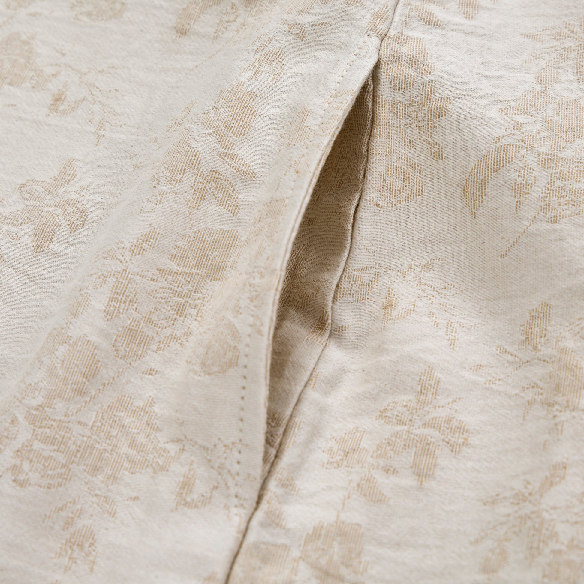 Beige Retro Flower Cotton Nightdress - image 6