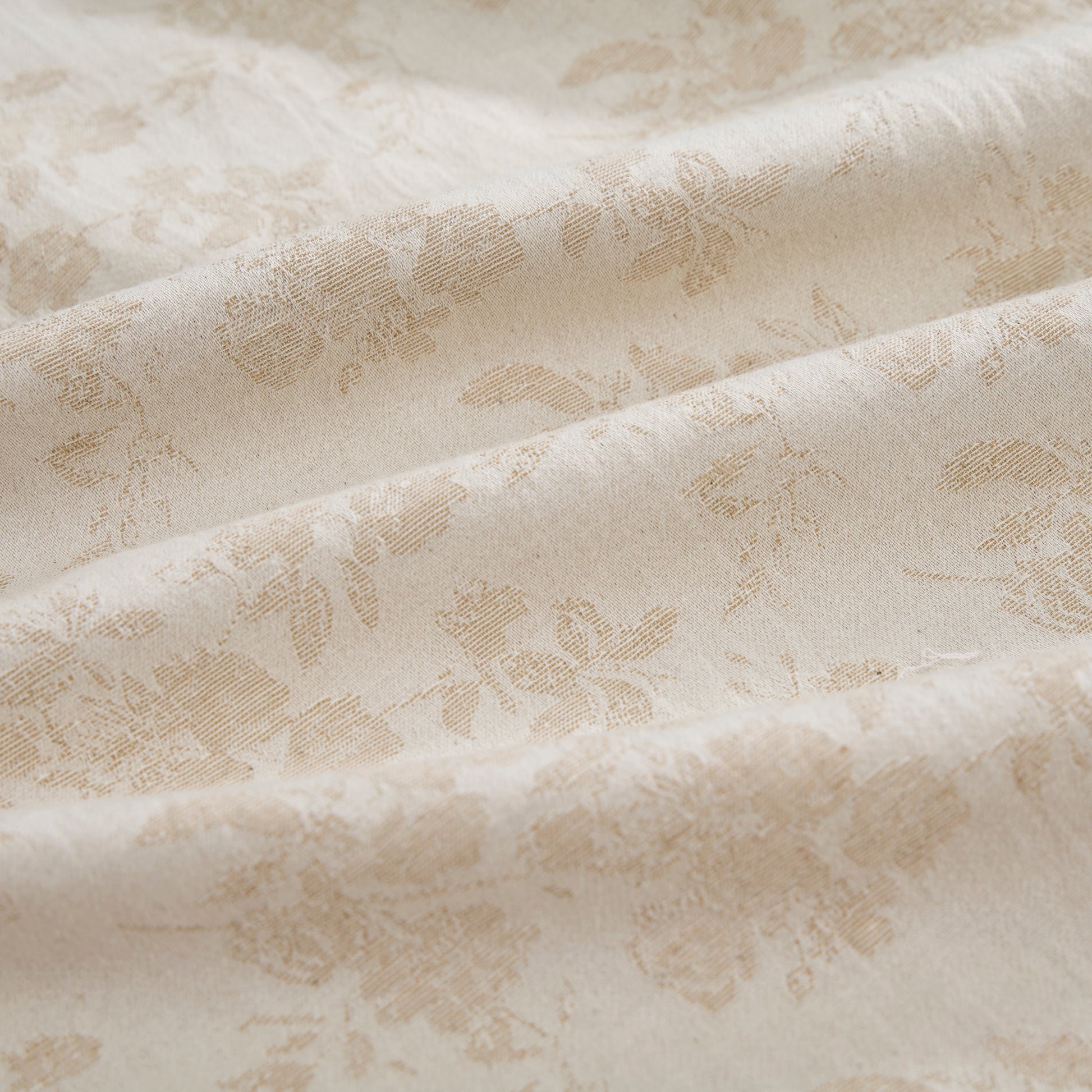 Beige Retro Flower Cotton Nightdress - image 5