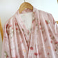 Pink Berry Floral Cotton Kimono Robe - image 3