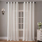 Vertical Stripe Light Filtering Grommet Window Drape - image 1