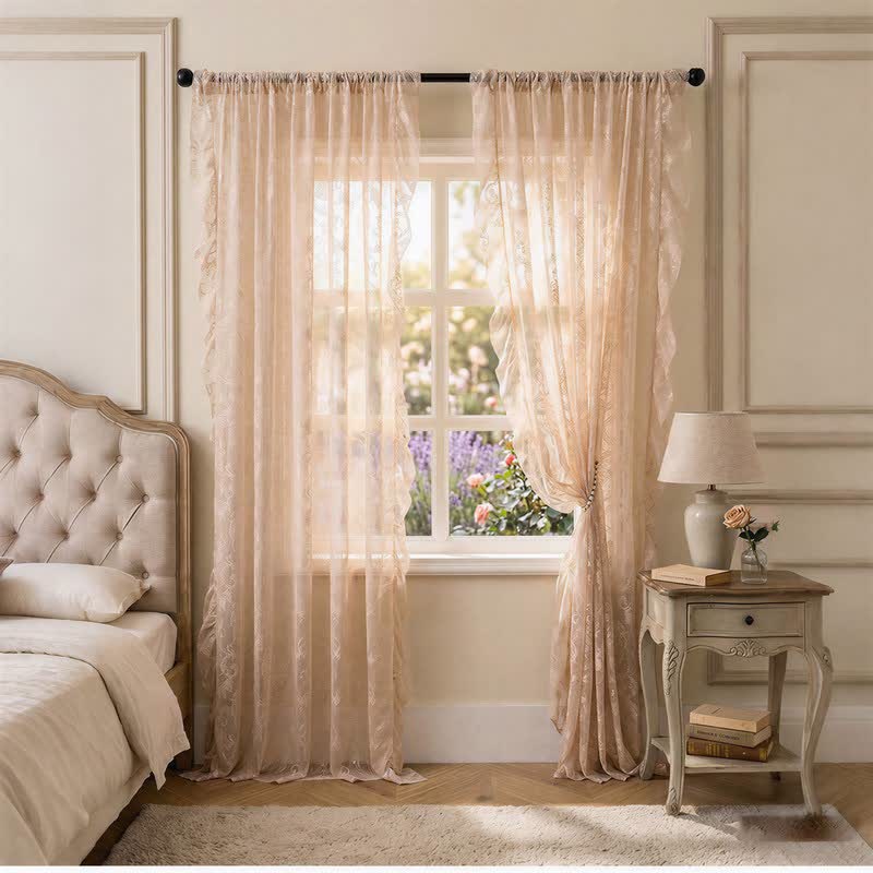 Ruffled Border Light Filtering Window Drape - image 4