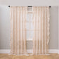Ruffled Border Light Filtering Window Drape - Beige - 51"W x 108"L - image 3