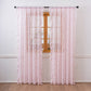 Ruffled Border Light Filtering Window Drape - Pink - 51"W x 108"L - image 18