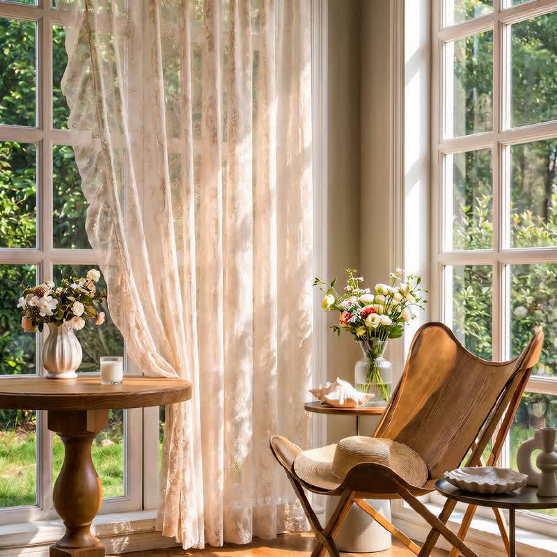 Ruffled Border Light Filtering Window Drape - image 6