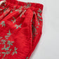 Red Floral Cotton Loungewear Pants - image 3