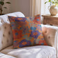 Vintage Boho Floral Cotton Throw Pillow - image 1