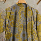 Retro Muted Floral Cotton Lounge Robe - image 2