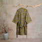 Retro Muted Floral Cotton Lounge Robe - image 1
