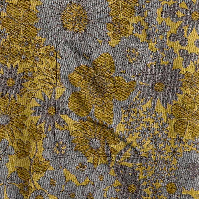 Retro Muted Floral Cotton Lounge Robe - image 9