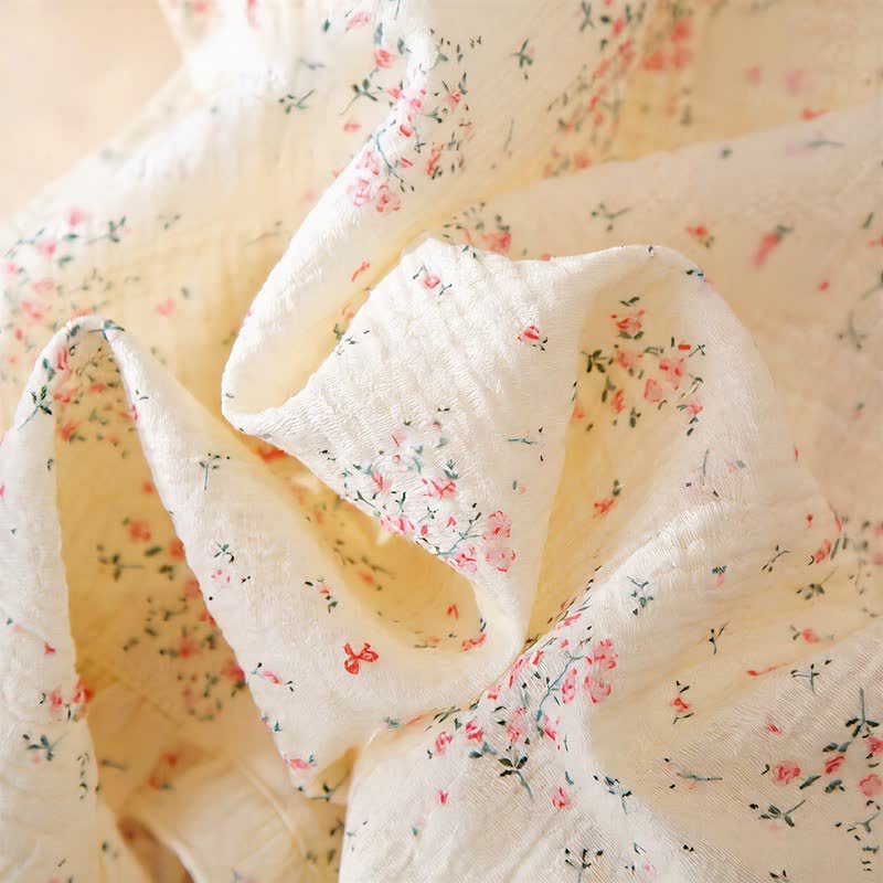Refresh Floral Cotton Gauze Ruffle Loungewear Set - image 5
