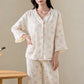 Refresh Floral Cotton Gauze Ruffle Loungewear Set - image 4