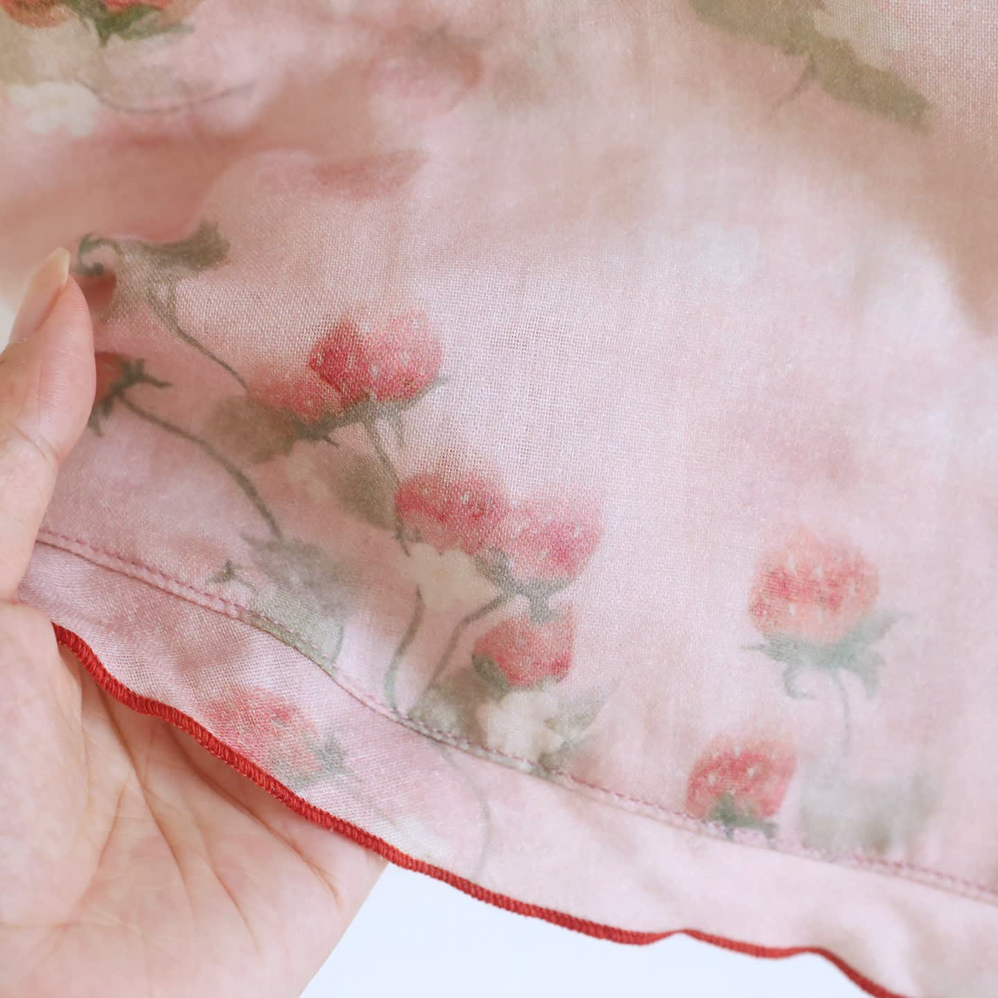 Sweet Berry Print Gauze Loungewear Set（3pcs） - image 5