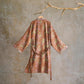 Botanical Pomegranate Print Cotton Kimono Robe - image 1