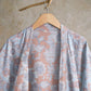 Retro Floral Cotton Kimono Robe - image 8