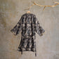 Mocha Floral Cotton Kimono Robe - image 1