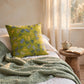 Green Botanical Ginkgo Leaf Square Pillow - image 2