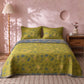 Vintage Green Ginkgo Leaf Cotton Bedspread Set - image 3