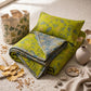 Vintage Green Ginkgo Leaf Cotton Bedspread Set - Green - 2PCS Pillowcases - 40'' x 20'' - image 6