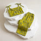 Retro Botanical Ginkgo Leaf Cotton Cami Loungewear Set - image 6