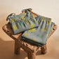 Retro Botanical Ginkgo Leaf Cotton Cami Loungewear Set - image 11