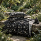 Vintage Black Ginkgo Leaf Reversible Cotton Bedding Set - Black - 2PCS Pillowcases - 40" x 20" - image 5