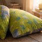 Vintage Green Ginkgo Leaf Cotton Reversible Bedding Set - Green - 2PCS Pillowcases - 20" x 37" - image 5