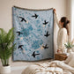 Artistic Sky Swallow Star Throw Blanket - image 1