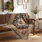 Retro Persian Floral Medallion Fringed Throw Blanket - image 2
