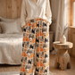 Cartoon Orange Cat Cotton Gauge Lounge Pants - image 2