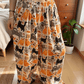 Cartoon Orange Cat Cotton Gauge Lounge Pants - image 3