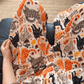 Cartoon Orange Cat Cotton Gauge Lounge Pants - image 4