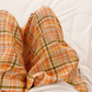 Orange‑Soda Plaid Cotton Gauge Lounge Pants - image 3