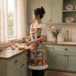 Grid‑Cat Print Cotton Ruffled Cooking Apron - image 6