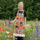 Grid‑Cat Print Cotton Ruffled Cooking Apron - image 5