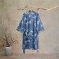 Retro Ginkgo Leaf Cotton Kimono Robe - image 6
