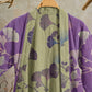 Retro Ginkgo Leaf Cotton Kimono Robe - image 3