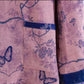Retro Purple Butterfly Floral Cotton Loungewear Set - image 5