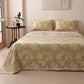 Vinatge Floral Muslin Coverlet Bedspread - image 5