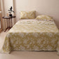 Vinatge Floral Muslin Coverlet Bedspread - image 4