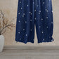 Whimsical Navy Blue Heart‑Print Lounge Pants - image 1