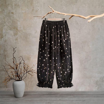 Timeless Black Polka‑Dot Lounge Pants - XL - image 0