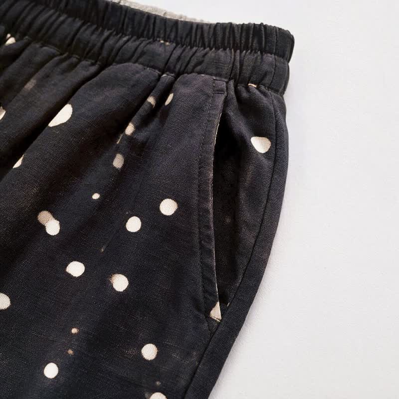 Timeless Black Polka‑Dot Lounge Pants - image 3