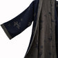 Navy Butterfly Cotton Double Gauze Kimono Robe - image 3