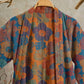 Vintage Flower Cotton Kimono Robe - image 7